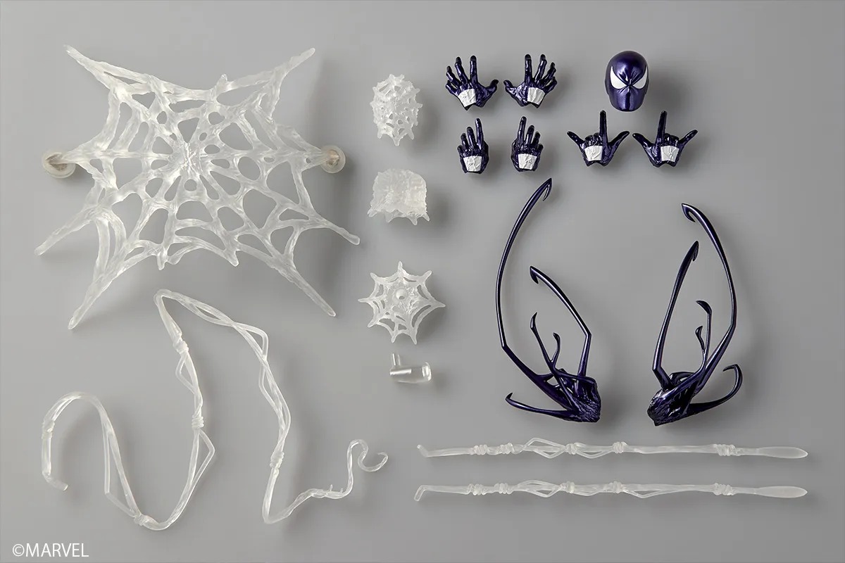 Revoltech Amazing Yamaguchi Action Figure Symbiote Spider-Man - Purple Ver. Spider-Man By Kaiyodo