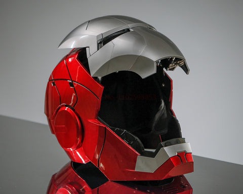 [READY STOCK LIMITED ITEM] Life Size Scaled 1/1 Iron-Man MK5 5.0 opening electric helmet By Hammer