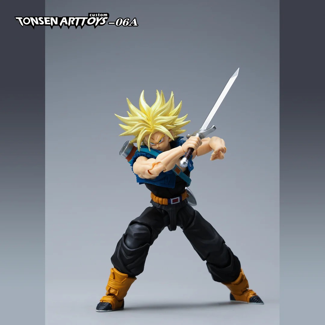 [READY STOCK ULTRA LIMITED ITEM] Action Figure 1/12 (Not SHF S.H.Figuarts) Trunks Unbound Wrath Warped Vengeance A Ver. - Dragonball Z By Tonsen Art Toys