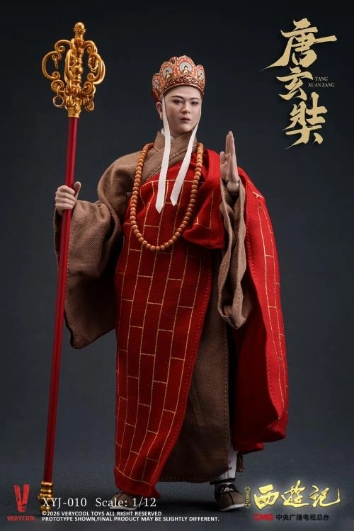 Image of Action Figure 1/12 Tong Sam Zhong / Tang Sanzang - Journey to the West (1986) 40th Anniversary Collector's Edition By Very Cool