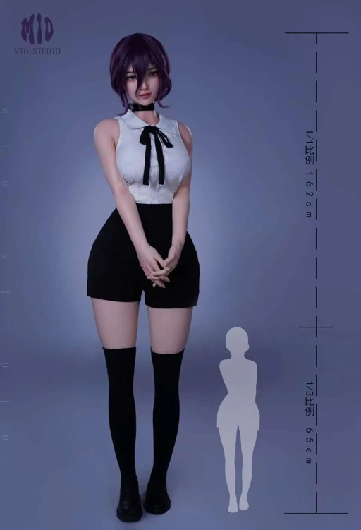 Image of Silicone Action Figure Miss Bomb Reze - Chainsaw Man By Mio Studio