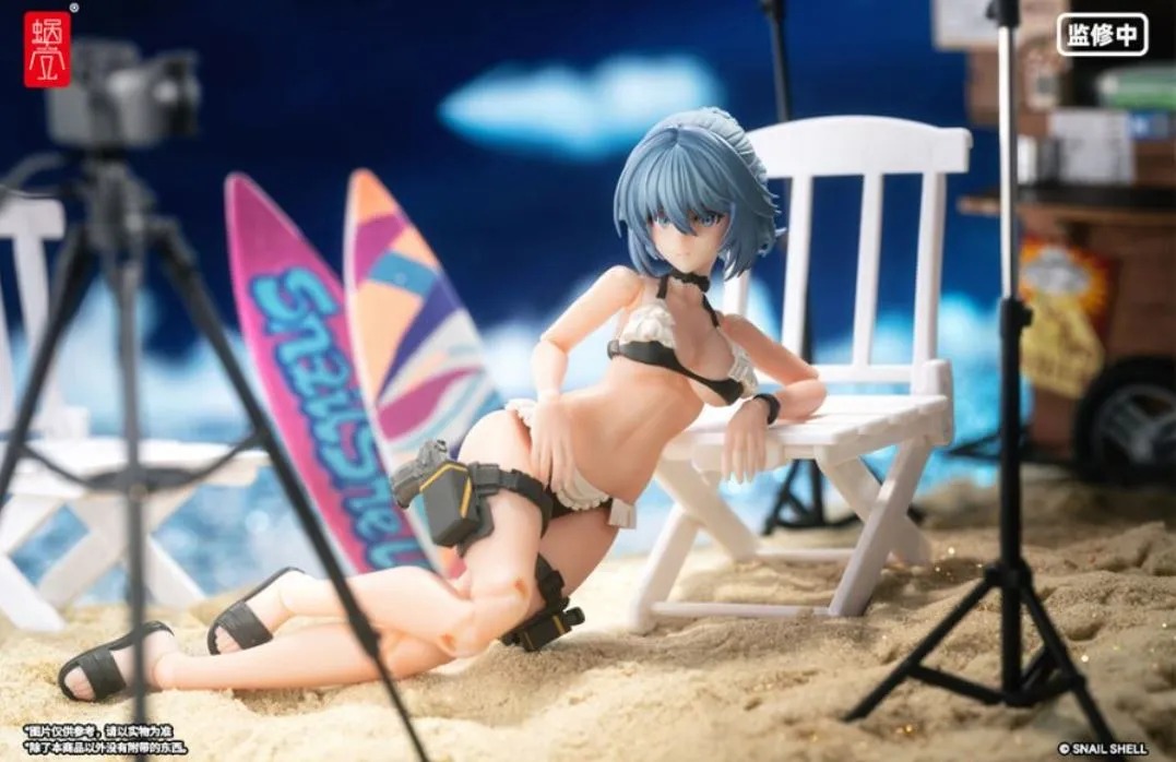 Snail Shell Action Figure 1/12 RA-02S Rapid Assault Tactical Maid Tokiwa Kazune - Summer Special Operation Ver. Illustration by Pinakes  By Snail Shell Studio
