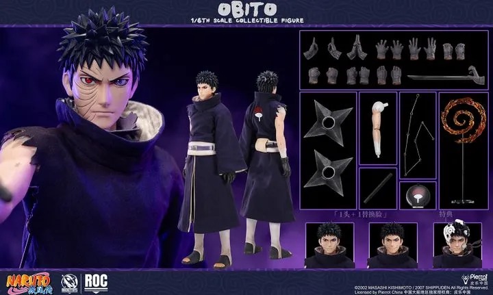 Action Figure 1/6 Uchiha Obito - Naruto Shippuden ROC022 By Rocket Toys