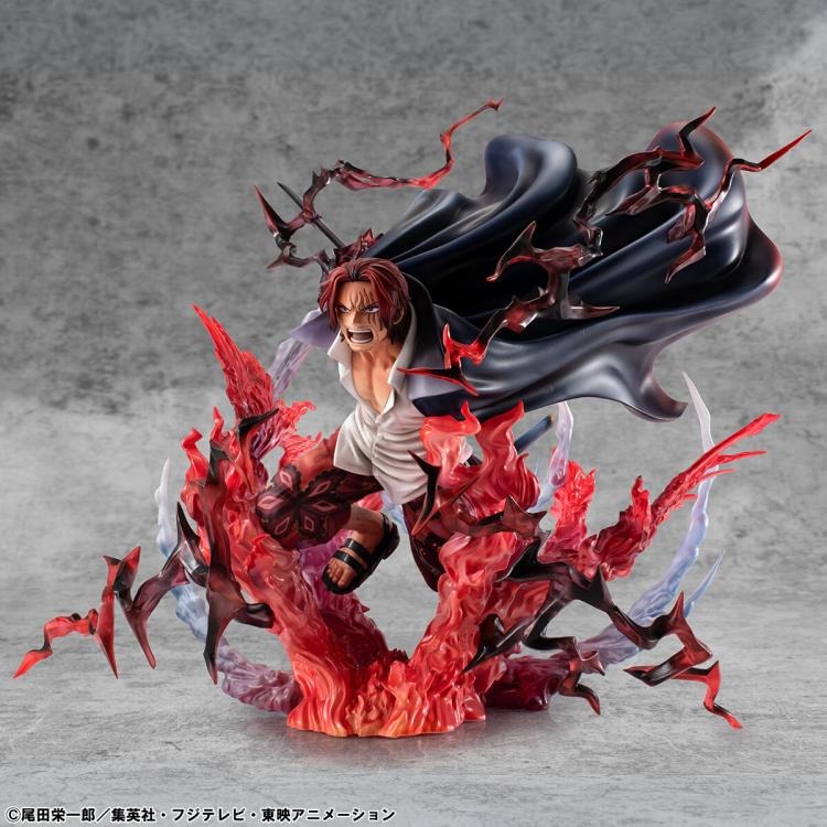 Exclusive Figure One Piece Portrait of Pirates SA-MAXIMUM Red-Haired Pirates Captain Shanks - Kamusari Version BY MEGAHOUSE