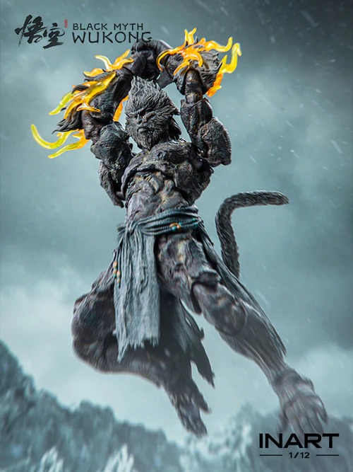 Action Figure 1/12 Stone Monkey - Black Myth : Wukong By INART