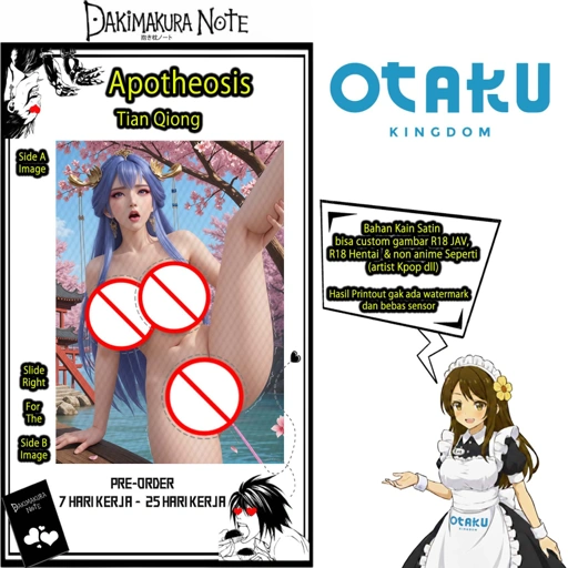 Image of Sarung Bantal Satin 3D Art Tian Qiong R18 v1 - Apotheosis Pillow Cover Only Or + Pillow Core By Otaku Kingdom