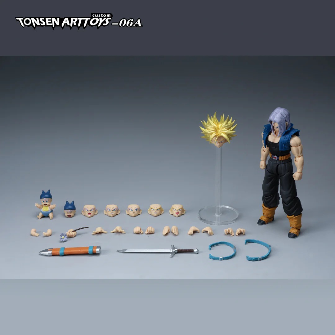 [READY STOCK ULTRA LIMITED ITEM] Action Figure 1/12 (Not SHF S.H.Figuarts) Trunks Unbound Wrath Warped Vengeance A Ver. - Dragonball Z By Tonsen Art Toys