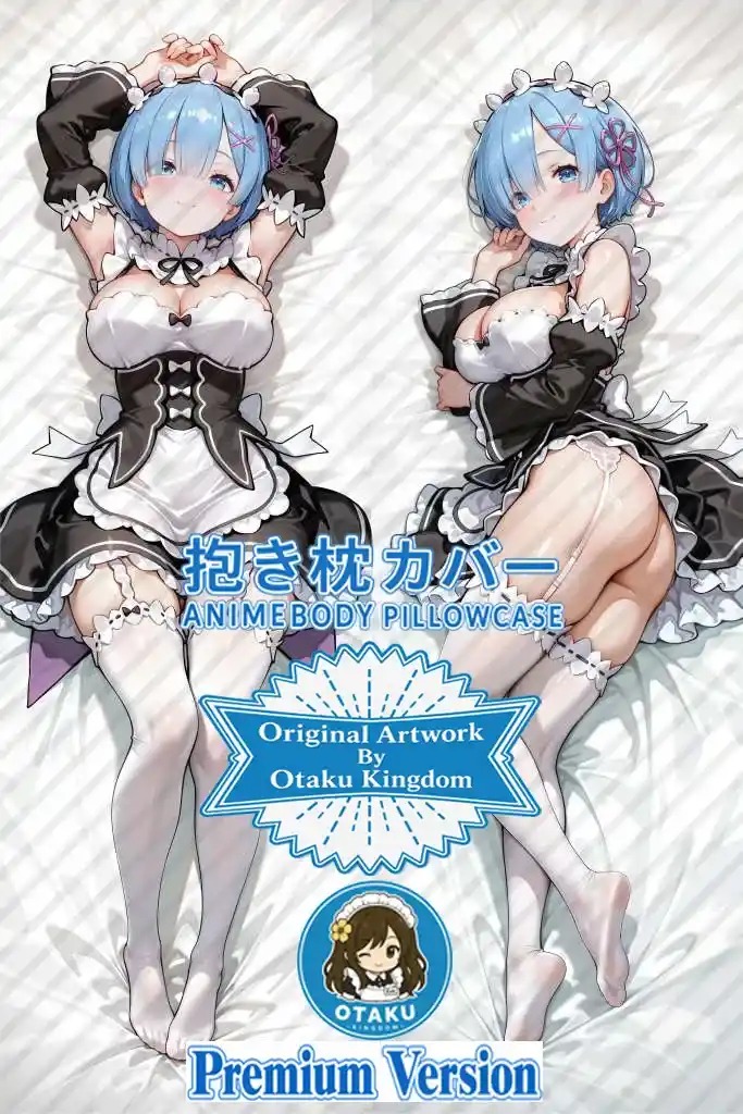 Dakimakura Anime Art Rem - Re:Zero Kara Hajimeru Isekai Seikatsu Pillow Cover Only Premium Version By Otaku Kingdom