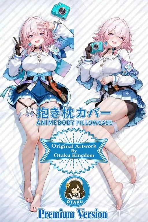 Dakimakura Anime Art March 7th - Honkai Star Rail Pillow Cover Only Premium Version By Otaku Kingdom