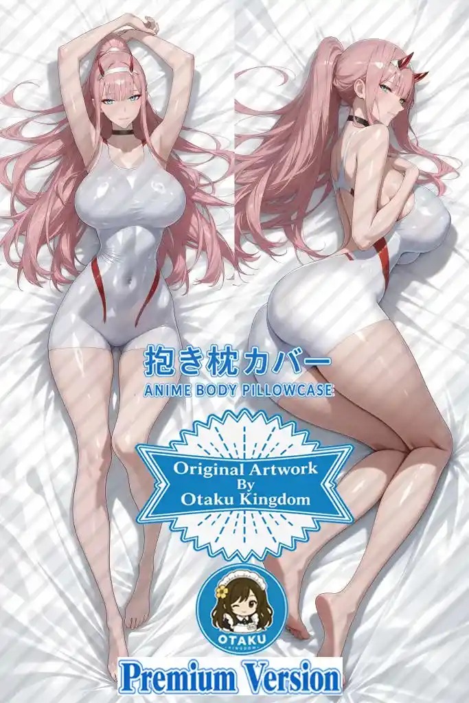 Dakimakura Anime Art Zero Two - Darling In The Franxx Pillow Cover Only Premium Version By Otaku Kingdom