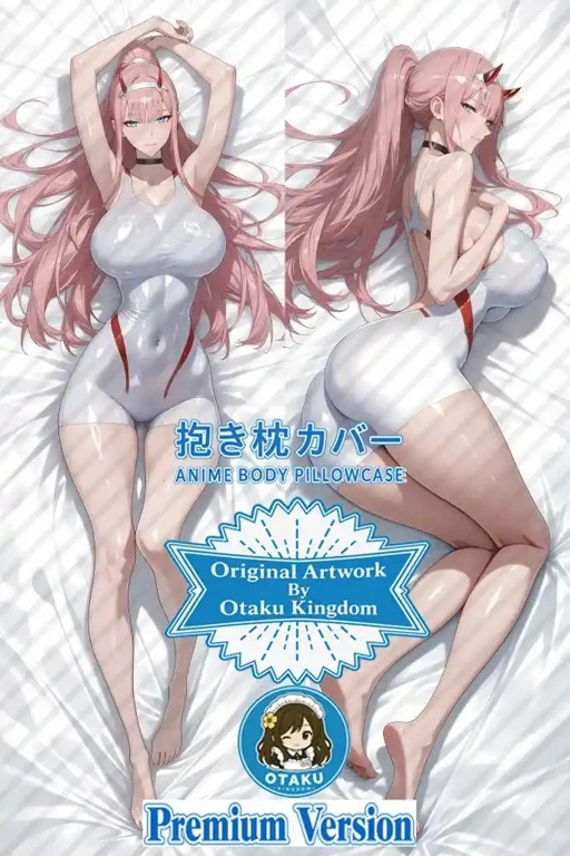 Image of Dakimakura Anime Art Zero Two -  Darling In The Franxx Pillow Cover Only Premium Version By Otaku Kingdom