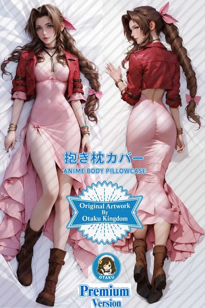 Dakimakura 3D Art Aerith - Final Fantasy VII Pillow Cover Only Premium Version By Otaku Kingdom