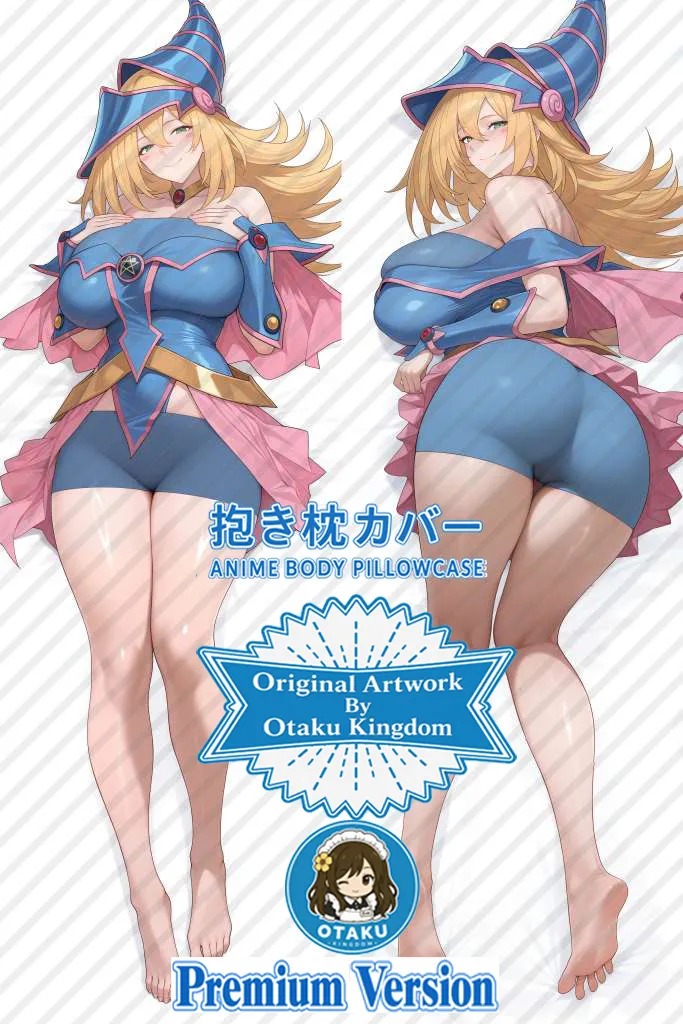 Dakimakura Anime Art Black Magician Girl / Dark Magician Girl - Yu-Gi-Oh! Duel Monsters Pillow Cover Only Premium Version By Otaku Kingdom