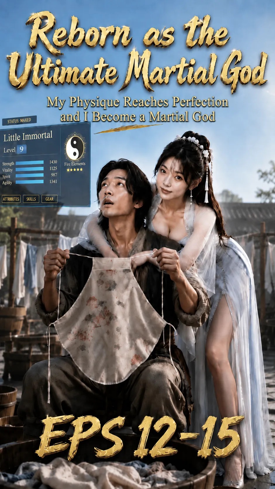 Reborn as the Ultimate Martial God (Eps 12-15) 32 Min - Fully Uncensored AI R18 Video With English Subtitle (AIAV-138)