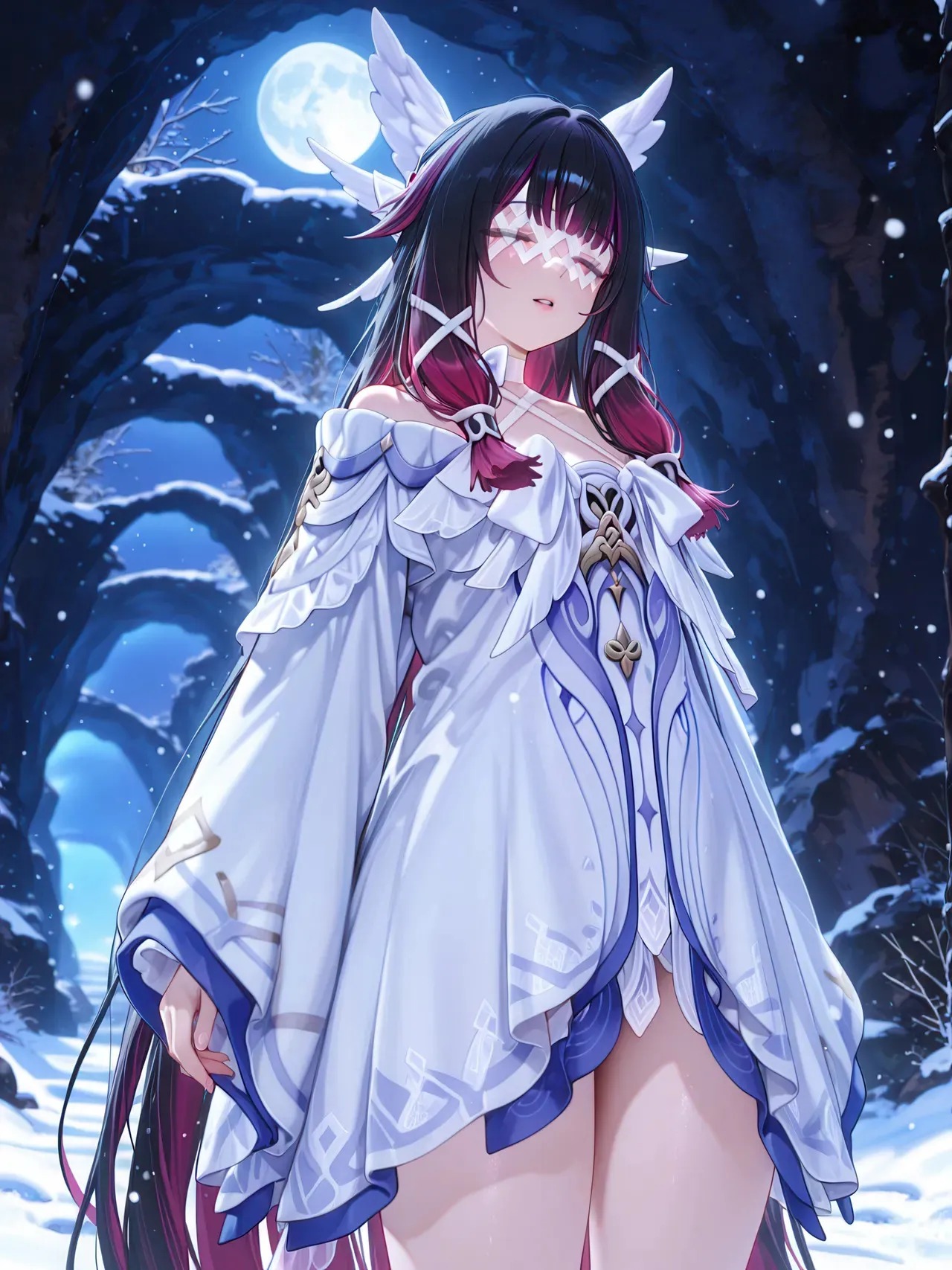 AI Anime Digital Comic Columbina Genshin Impact R18 NSFW Bundle - 272 Ultra HD Lewd Images Pack (English & Chinese)