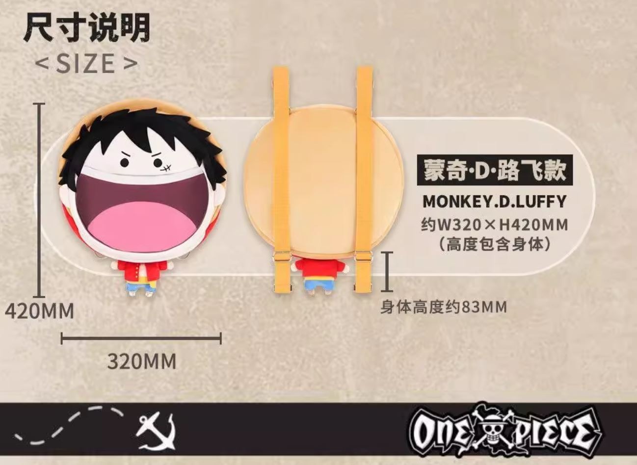 [READY STOCK ITEM] Monkey D. Luffy UWA Series Head Mascot BIG Ita Bag - One Piece (32x42cm) By bilibili Goods