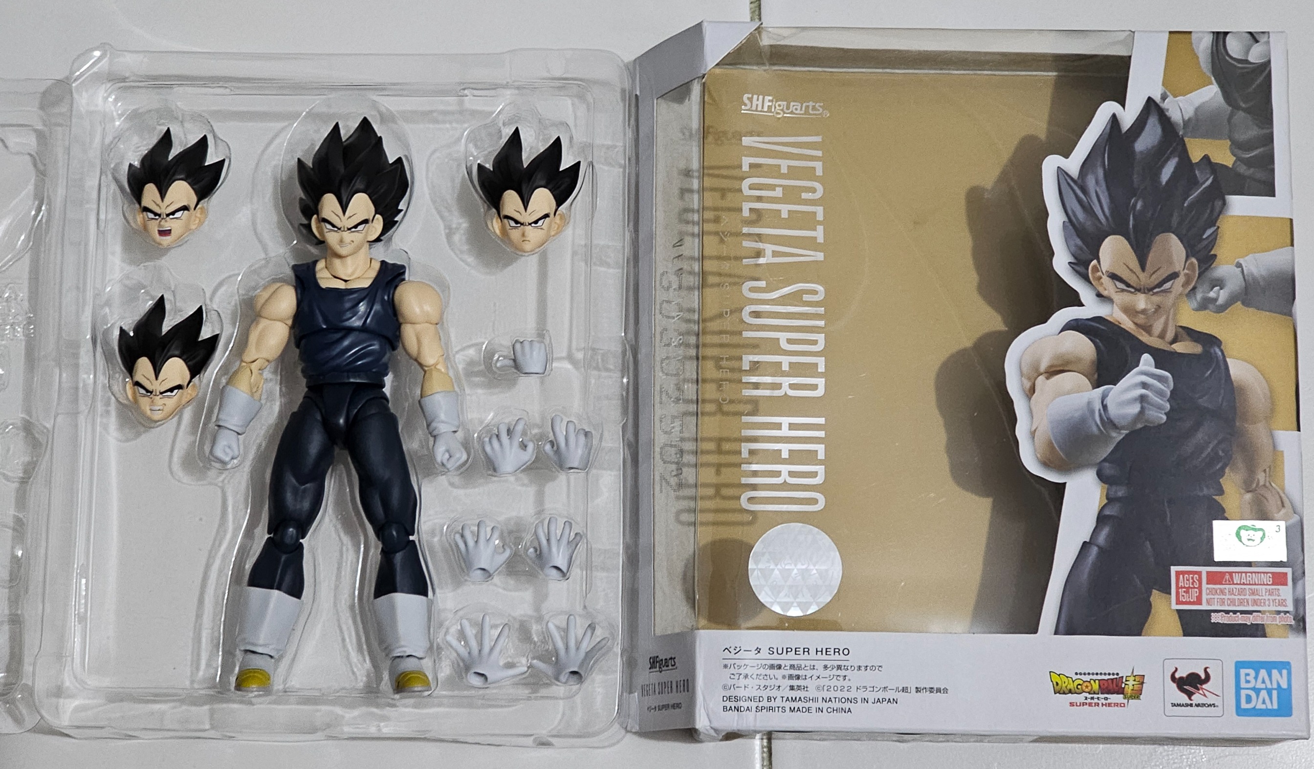 [READY STOCK ITEM] (Kondisi Bekas) SHF Shfiguarts Vegeta Super Hero By Bandai Spirits