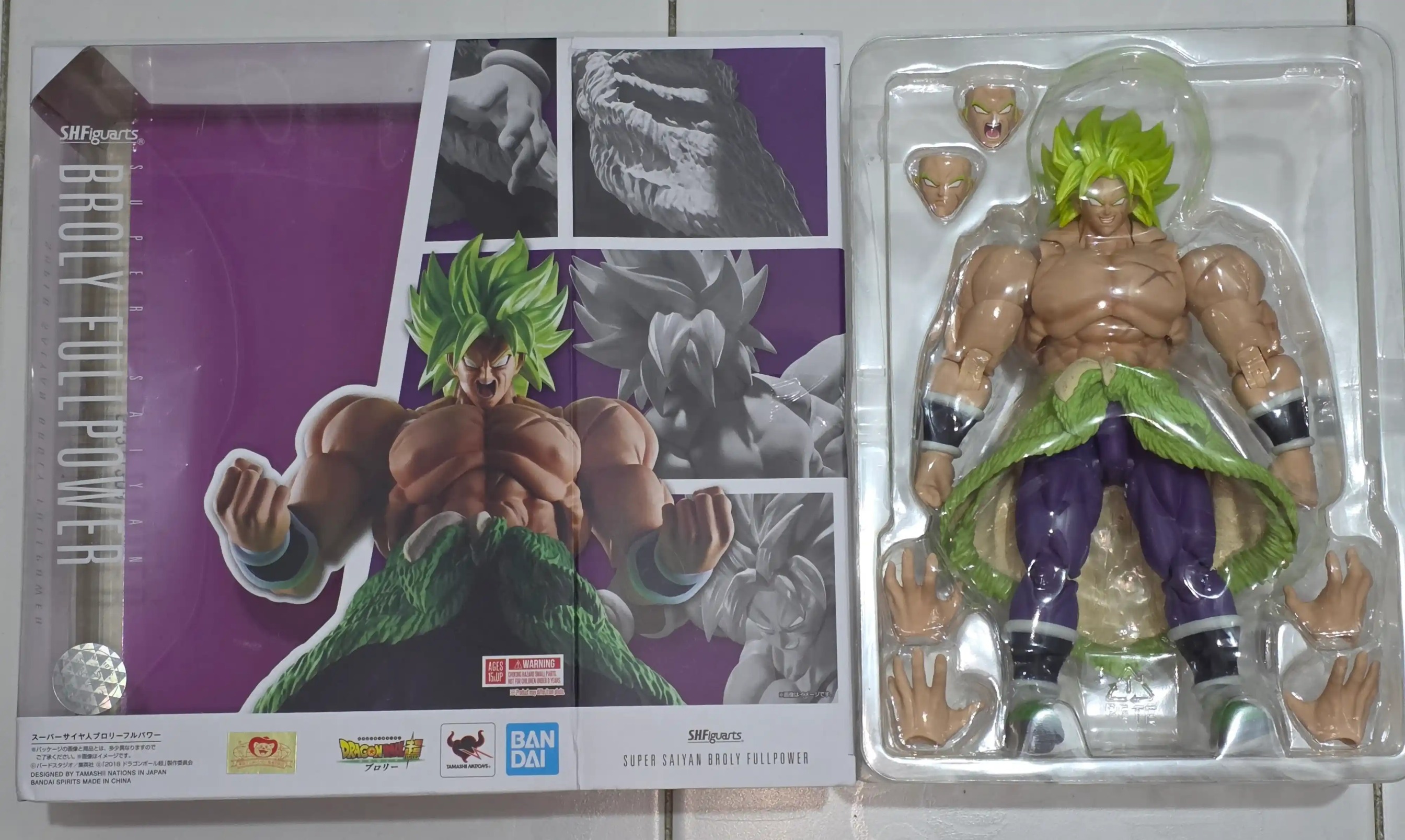 [READY STOCK ITEM] (Kondisi Bekas / Used Condition) SHF S.H.Figuarts Broly Full Power By Bandai Spirits