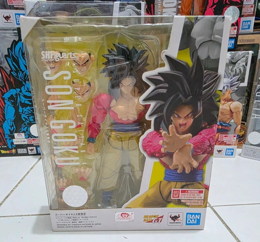 Image of [READY STOCK ITEM] (Kondisi Bekas / Used Condition) SHF S.H.Figuarts Super Saiyan 4 Son Goku By Bandai Spirits