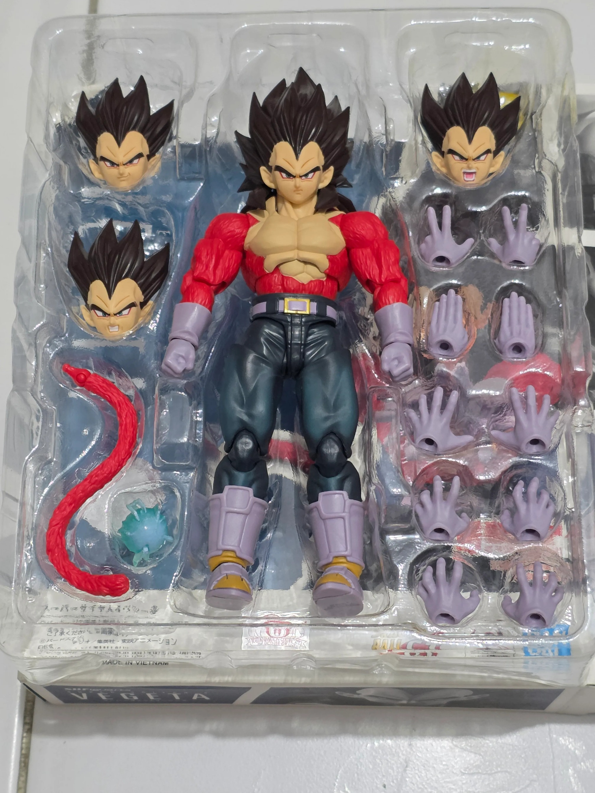 [READY STOCK ITEM] (Kondisi Bekas / Used Condition) SHF S.H.Figuarts Super Saiyan 4 Vegeta By Bandai Spirits
