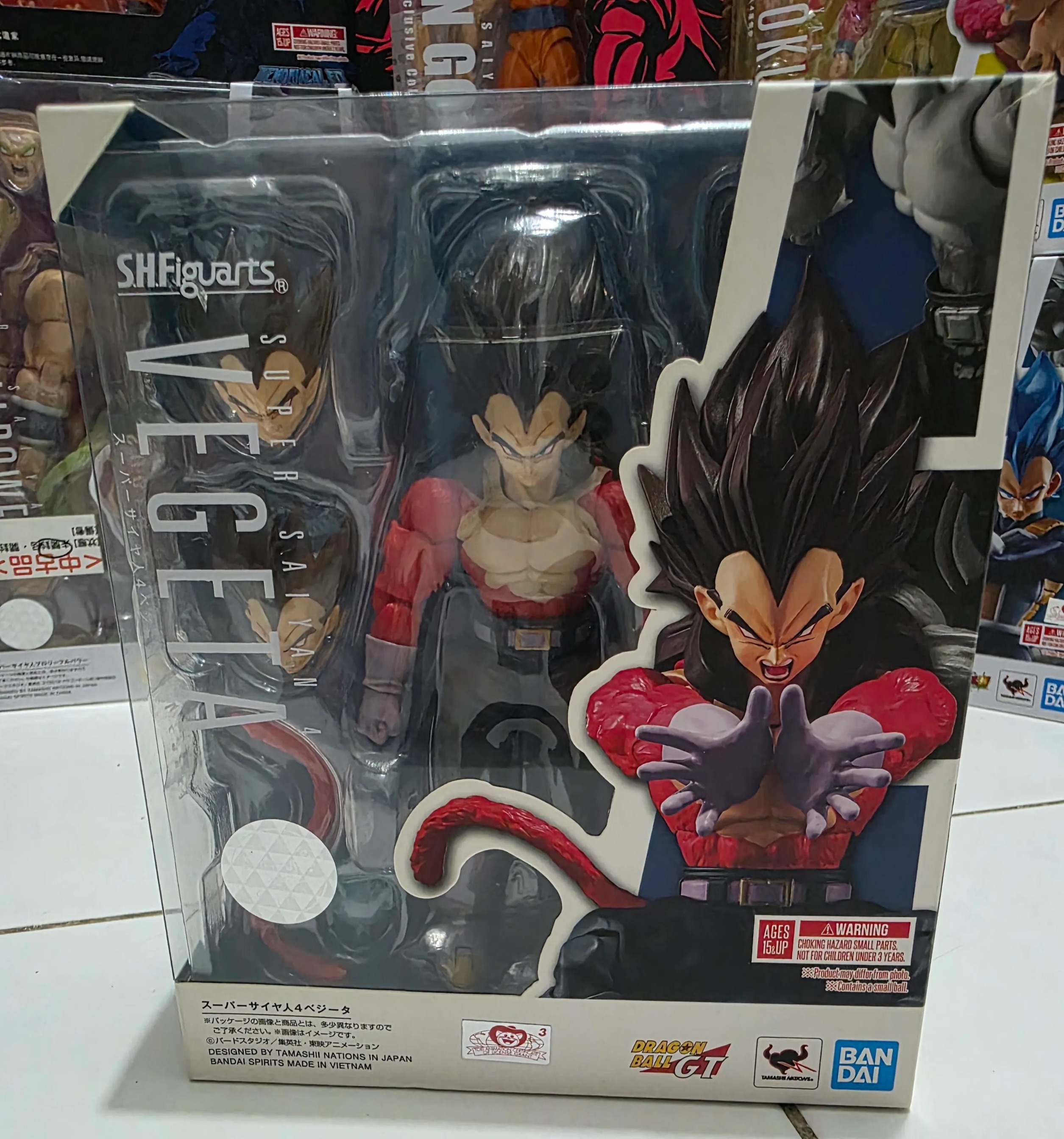 [READY STOCK ITEM] (Kondisi Bekas / Used Condition) SHF S.H.Figuarts Super Saiyan 4 Vegeta By Bandai Spirits
