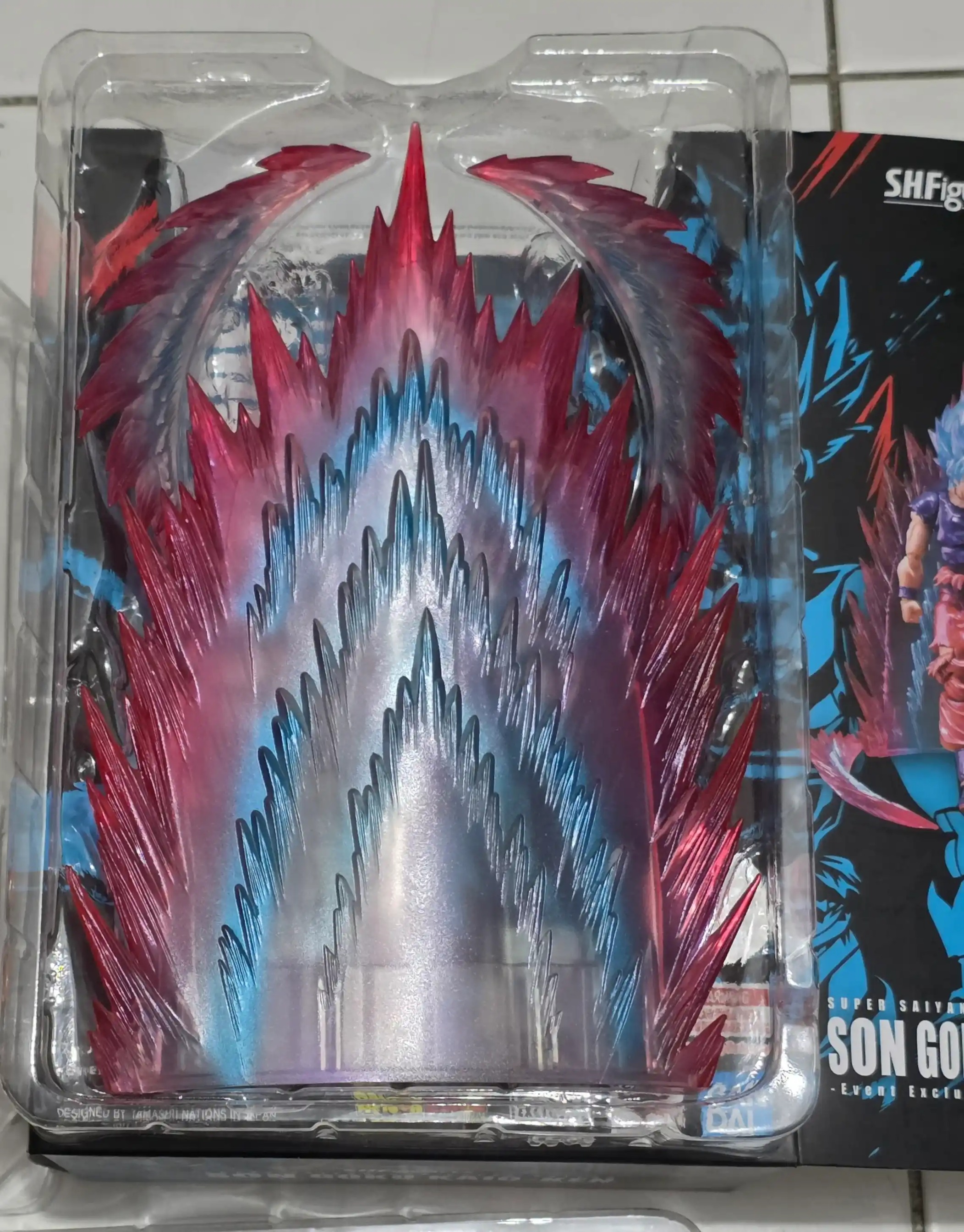 [READY STOCK ITEM] (Kondisi Bekas / Used Condition) SHF S.H.Figuarts Super Saiyan God Super Saiyan Son Goku Kaio-Ken Event Exclusive Color Edition By Bandai Spirits