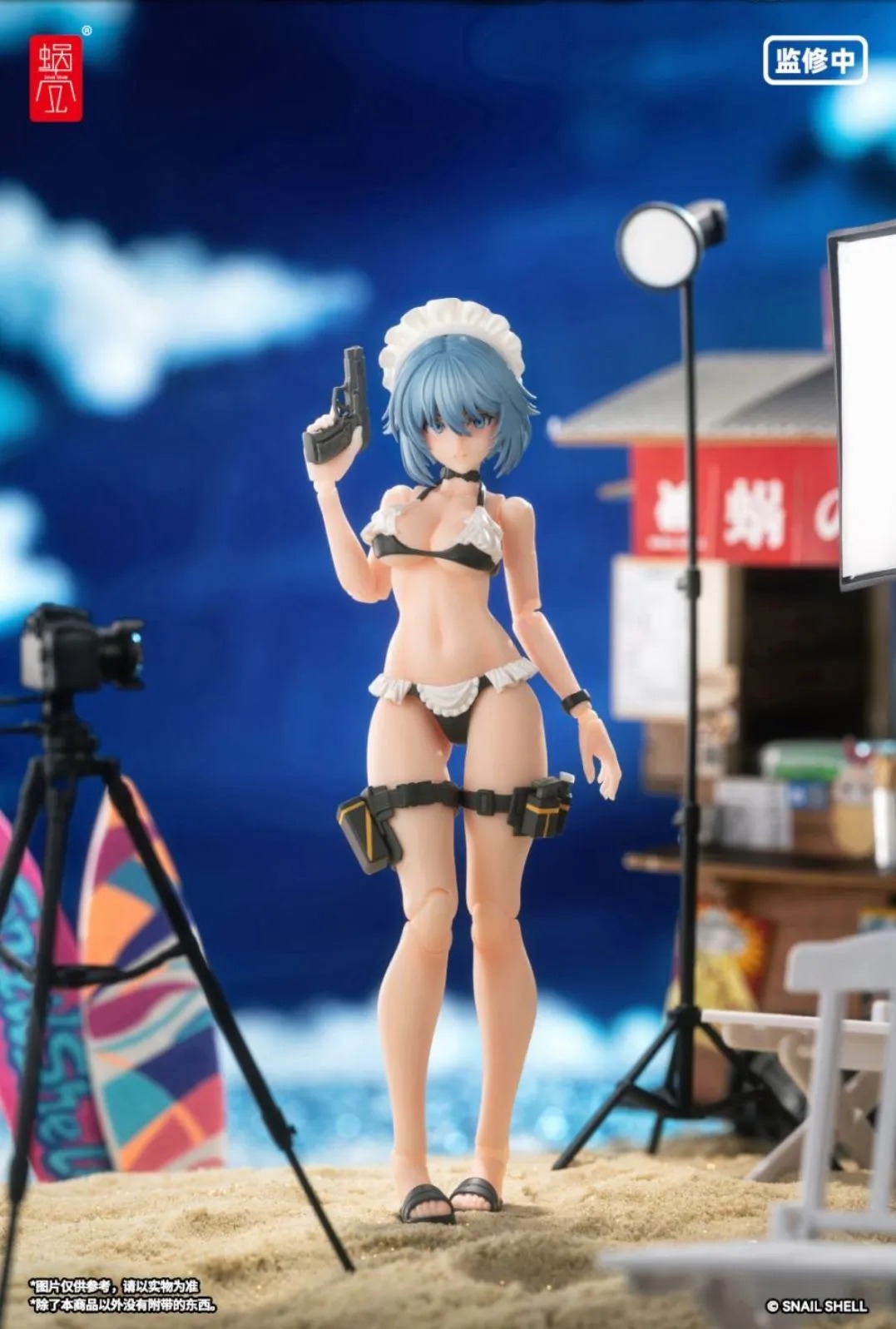Snail Shell Action Figure 1/12 RA-02S Rapid Assault Tactical Maid Tokiwa Kazune - Summer Special Operation Ver. Illustration by Pinakes  By Snail Shell Studio