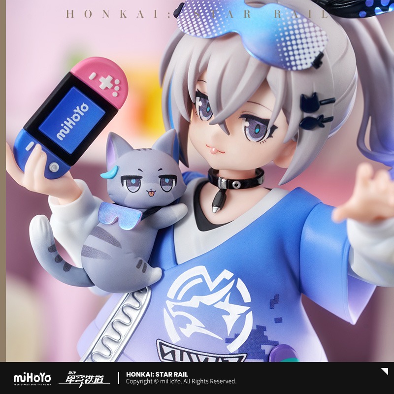 RISE UP+ Non Scaled Figure Silver Wolf - Little Cat Series Ver. Honkai: Star Rail (19cm) By RIBOSE