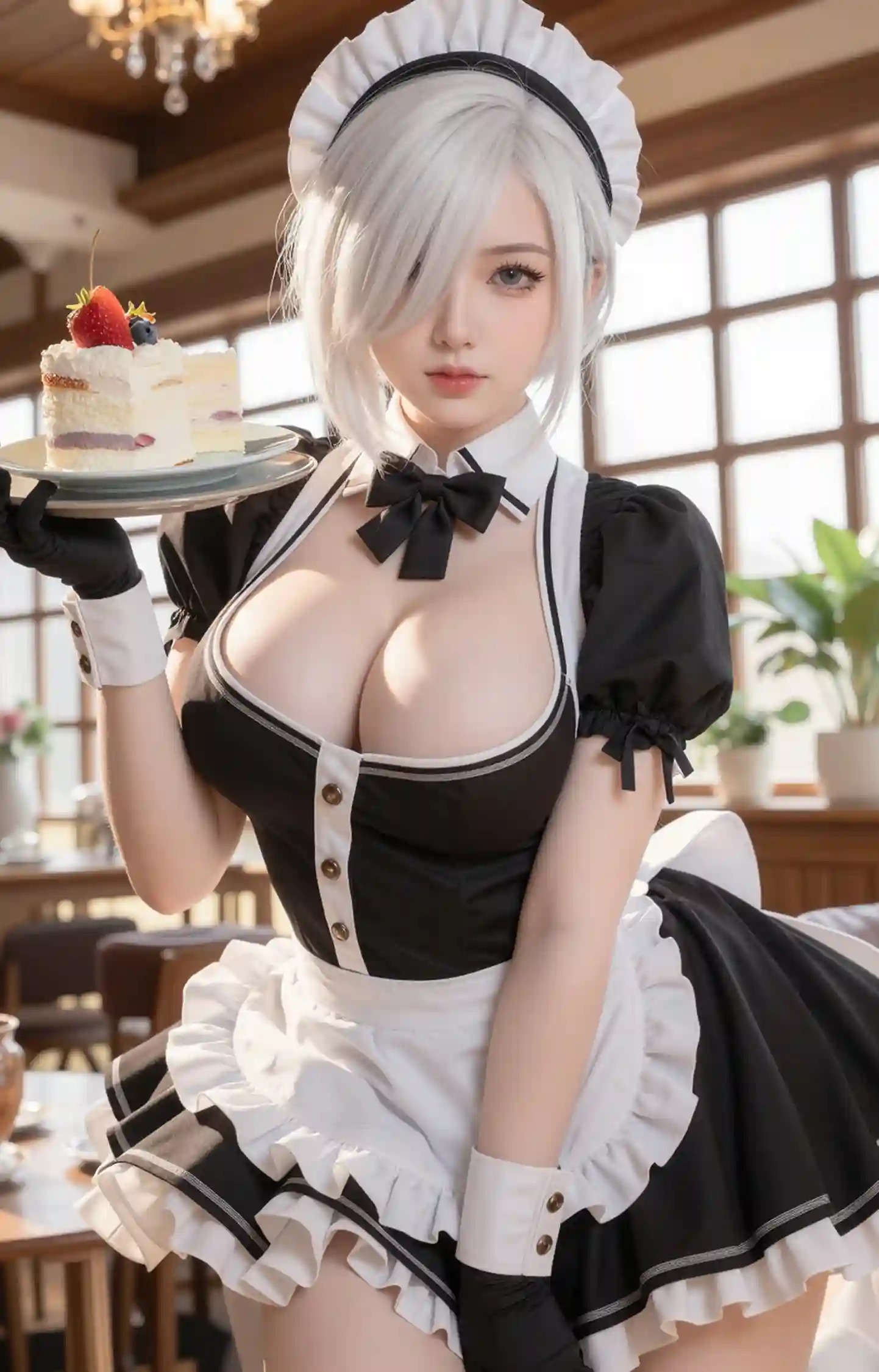 AI Cosplayer 2B Nier Automata R18 NSFW Bundle - 105 Ultra HD Images + 9 Explicit Short Videos
