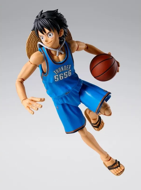 SHF S.H.Figuarts MONKEY.D.LUFFY OKLAHOMA CITY THUNDER ver. - ONE PIECE×NBA By Premium Bandai