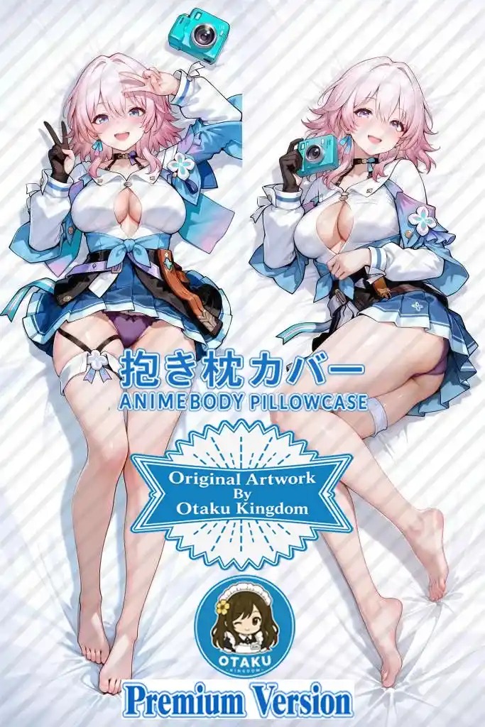 Dakimakura Anime Art March 7th - Honkai Star Rail Pillow Cover Only Premium Version By Otaku Kingdom