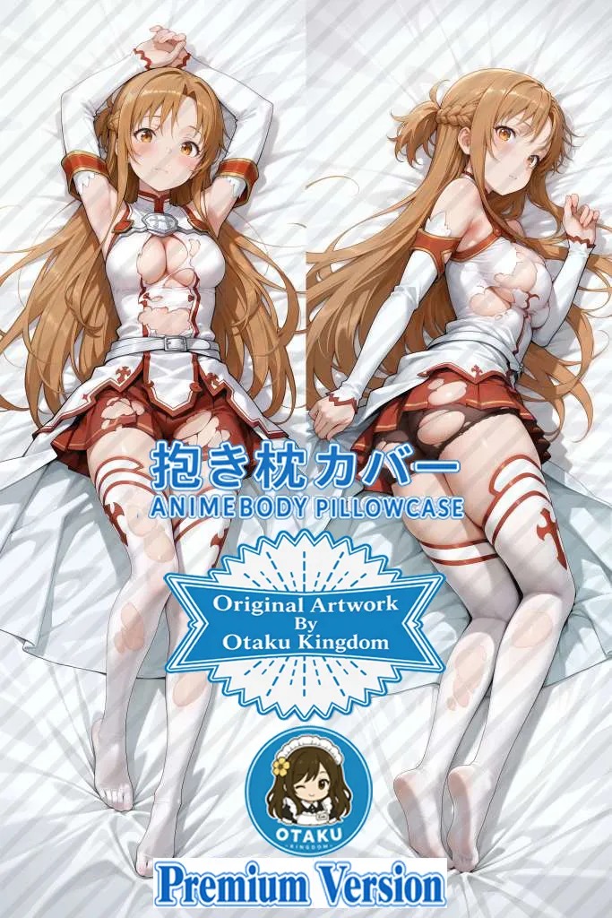 Dakimakura Anime Art Yuuki Asuna - Sword Art Online Pillow Cover Only Premium Version By Otaku Kingdom