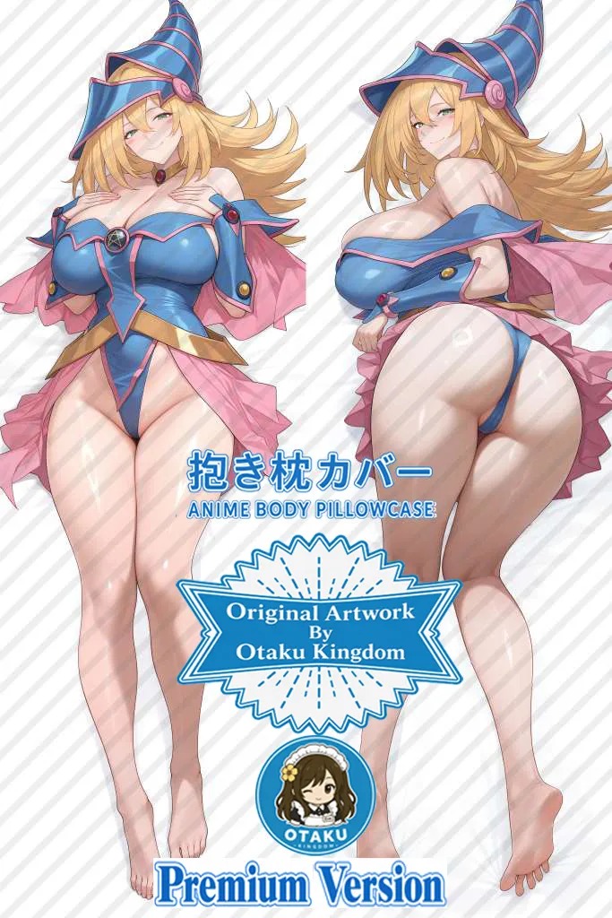 Dakimakura Anime Art Black Magician Girl / Dark Magician Girl - Yu-Gi-Oh! Duel Monsters Pillow Cover Only Premium Version By Otaku Kingdom
