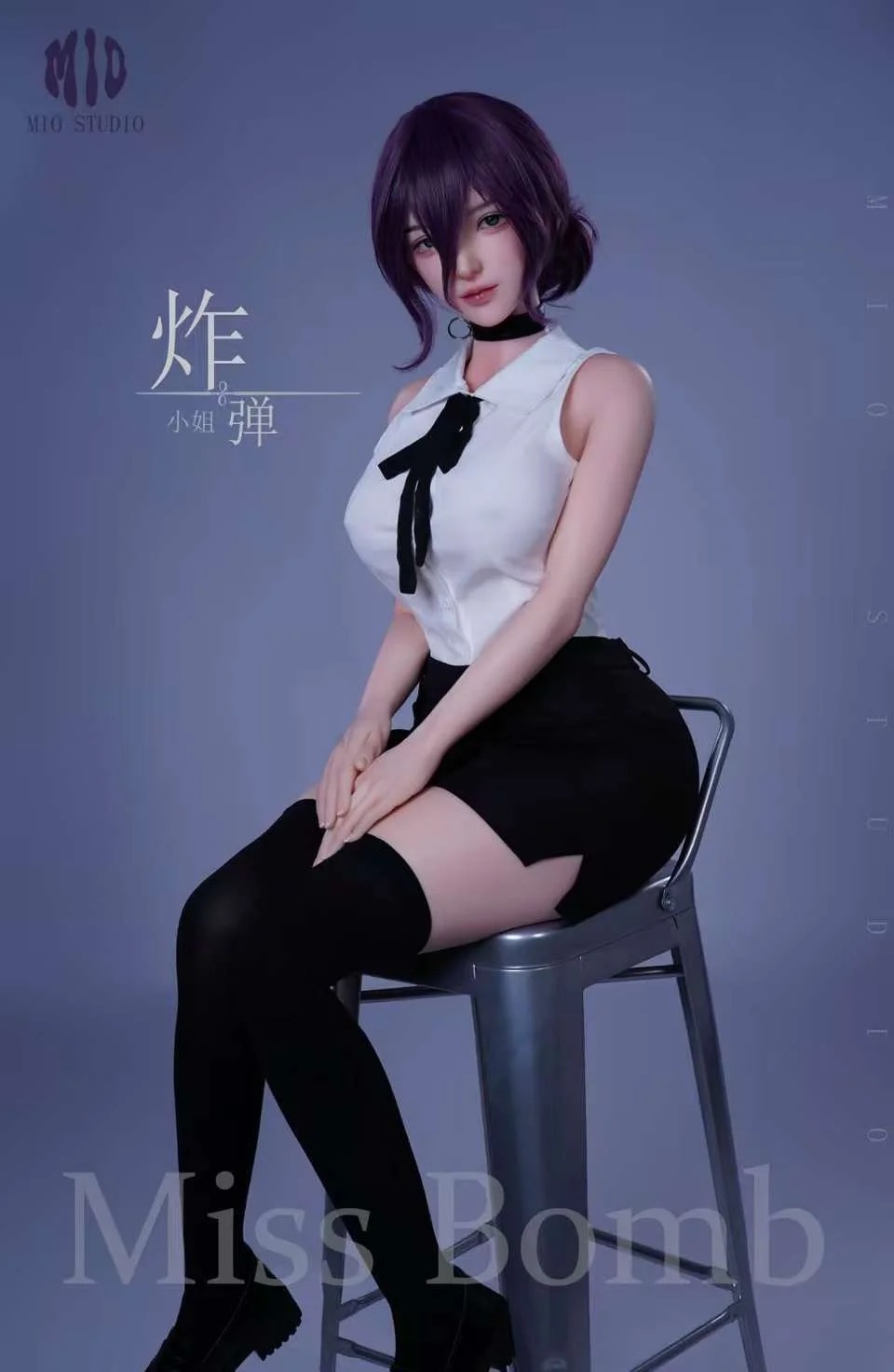Silicone Action Figure Miss Bomb Reze - Chainsaw Man By Mio Studio