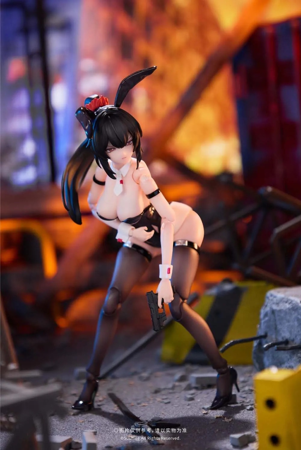 Action Figure 1/12 Bunny Rapid Action Squad Attacker Luna By Sushing