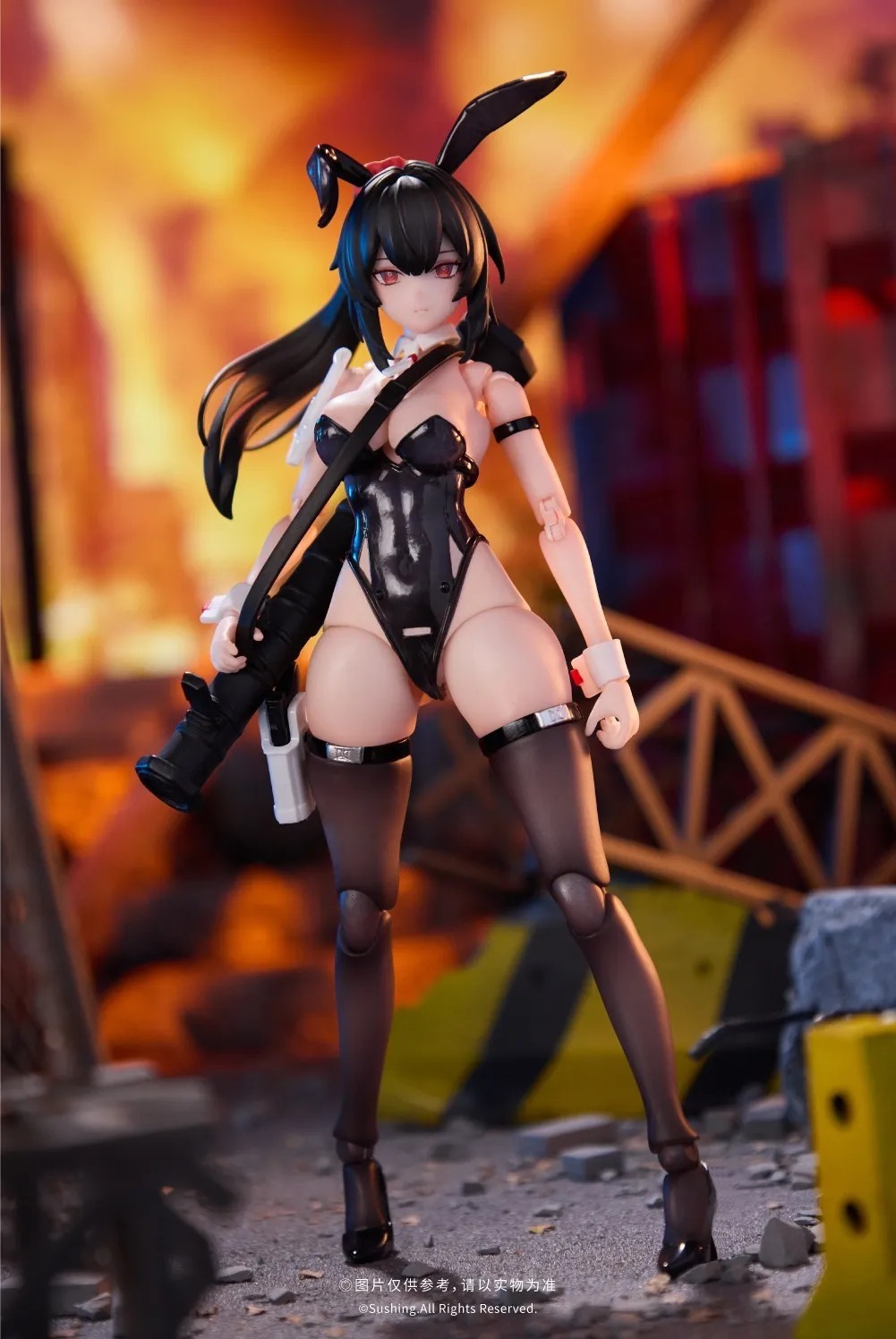 Action Figure 1/12 Bunny Rapid Action Squad Attacker Luna By Sushing
