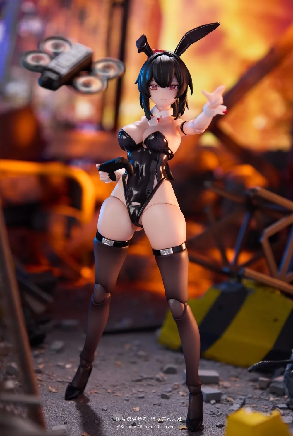 Action Figure 1/12 Bunny Rapid Action Squad Attacker Luna By Sushing
