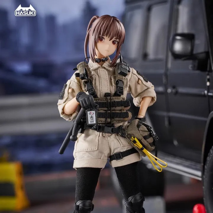 [READY STOCK ITEM] Action Figure 1/12 PA006 Pocket Art Series Security Hiyo Reizei By HASUKI