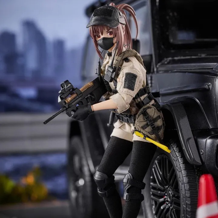 [READY STOCK ITEM] Action Figure 1/12 PA006 Pocket Art Series Security Hiyo Reizei By HASUKI