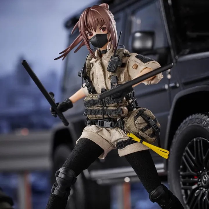 [READY STOCK ITEM] Action Figure 1/12 PA006 Pocket Art Series Security Hiyo Reizei By HASUKI