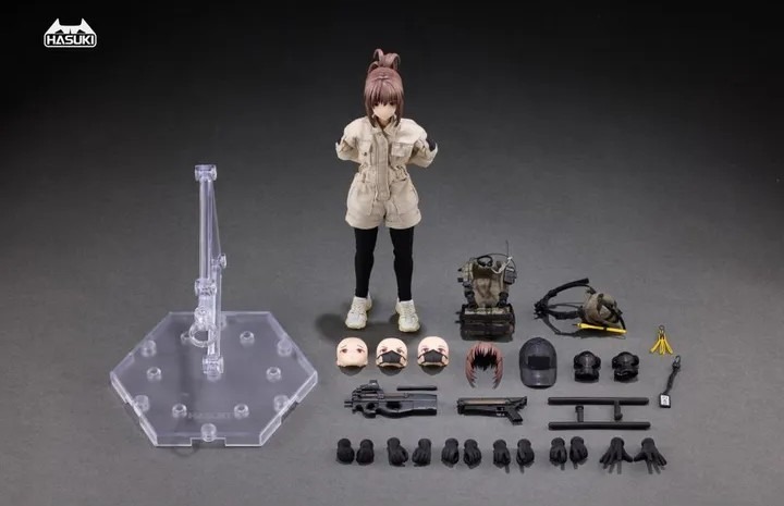 [READY STOCK ITEM] Action Figure 1/12 PA006 Pocket Art Series Security Hiyo Reizei By HASUKI