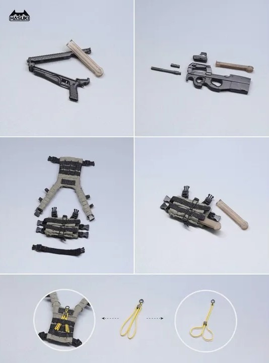 [READY STOCK ITEM] Action Figure 1/12 PA006 Pocket Art Series Security Hiyo Reizei By HASUKI