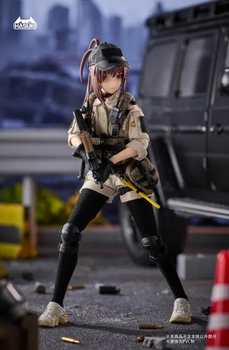 [READY STOCK ITEM] Action Figure 1/12 PA006 Pocket Art Series Security Hiyo Reizei By HASUKI