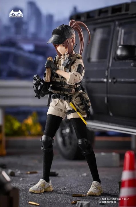 [READY STOCK ITEM] Action Figure 1/12 PA006 Pocket Art Series Security Hiyo Reizei By HASUKI
