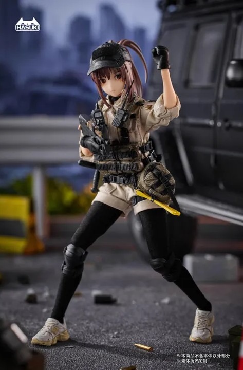 [READY STOCK ITEM] Action Figure 1/12 PA006 Pocket Art Series Security Hiyo Reizei By HASUKI