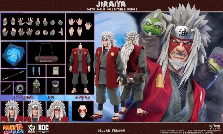 Action Figure 1/6 Jiraiya - Naruto Shippuden ROC019 By Rocket Toys