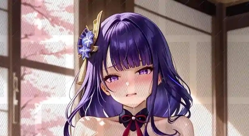 Image of Raiden Shogun (Genshin Impact) – 100 Pcs Uncensored High-Res NSFW Digital Art Collection [No Watermark]