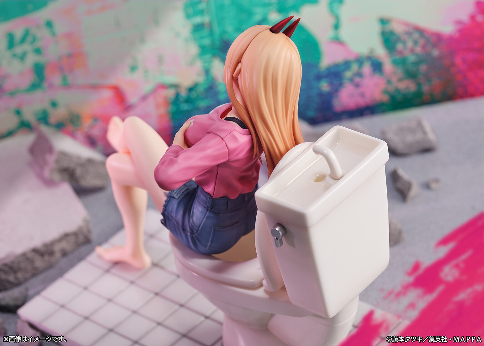 [READY STOCK ITEM] Shibuya Scramble Scaled Figure 1/7 Power - Chainsaw Man By eStream
