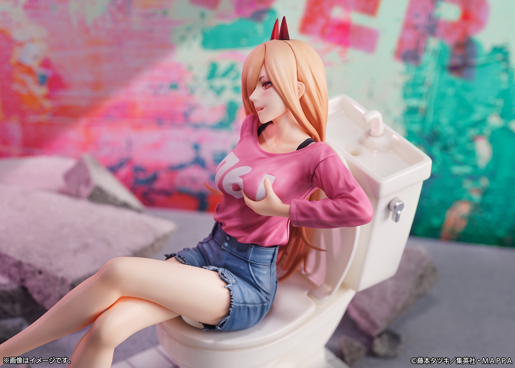 [READY STOCK ITEM] Shibuya Scramble Scaled Figure 1/7 Power - Chainsaw Man By eStream