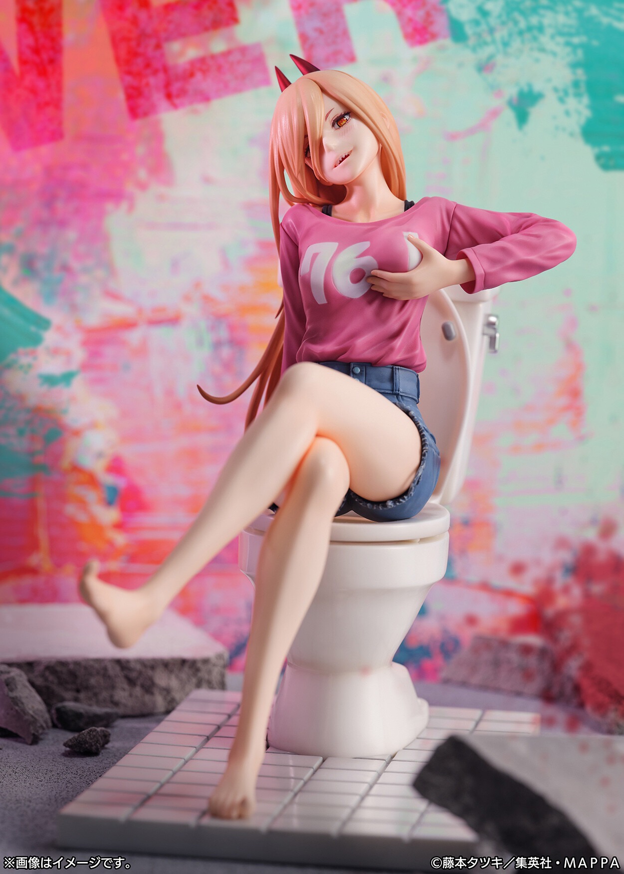 [READY STOCK ITEM] Shibuya Scramble Scaled Figure 1/7 Power - Chainsaw Man By eStream